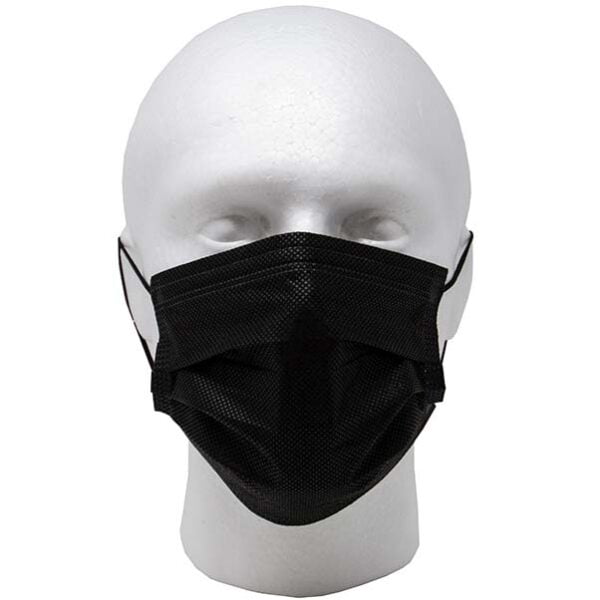 Comfortable Black Disposable Face Mask