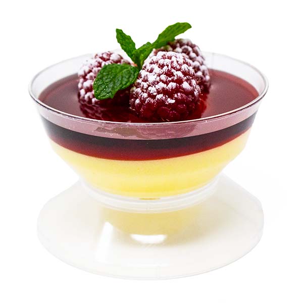 Raspberry Parfait Large Dessert Bowl With Lid