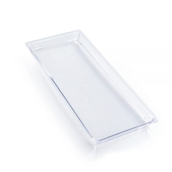 Plastic Tray - Clear Rectangular Serving Tray