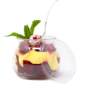 Clear Dessert Cups with Lids