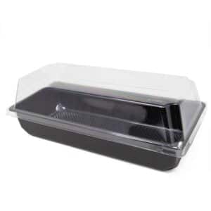 Disposable Tray With Clear Lid For Grab And Go