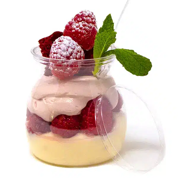 5oz Clear Rectangle Mousse Cup Mini Dessert Cup - 1000 Pcs
