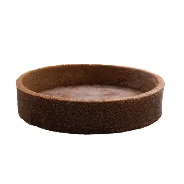 Large Round 80mm (3.1″) Straight-Edge Chocolate Flavored Tart Shell