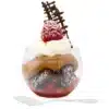mini dessert cup with spoons plastic fish bowl