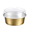 gold creme brulee cup with lid