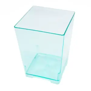 Mini transparent green plastic catering cup
