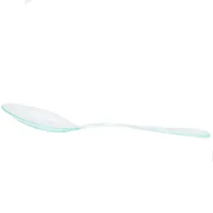 Disposable Plastic Transparent Green Spoons (500 Units)