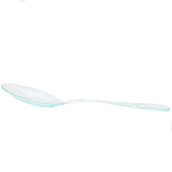 Transparent Green Disposable Plastic Spoon