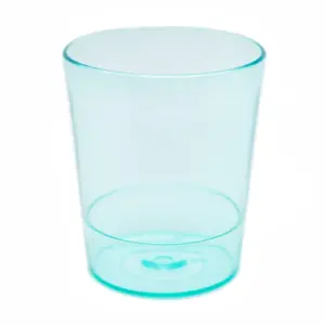 Disposable 2oz Round Plastic Glass Transparent Green (1000 Units)