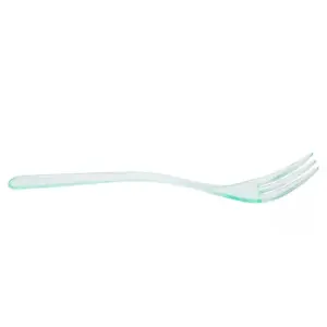 Disposable Plastic Mini Forks Transparent Green (500 Units)