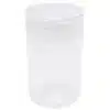 Clear Plastic Mason Jar Tube with Clear Plastic Lid