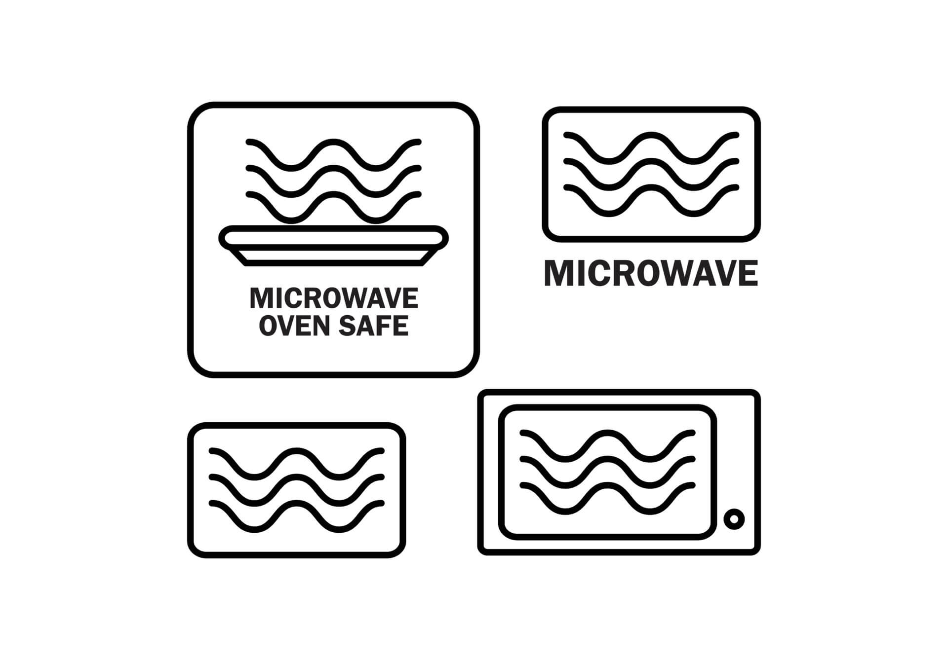 Microwave oven safe icon