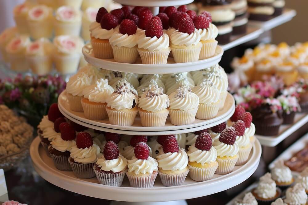 beautifully decorated cupcakes
